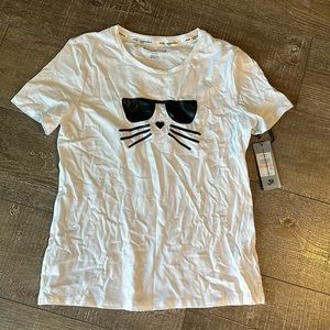 Karl lagerfeld kitten tee